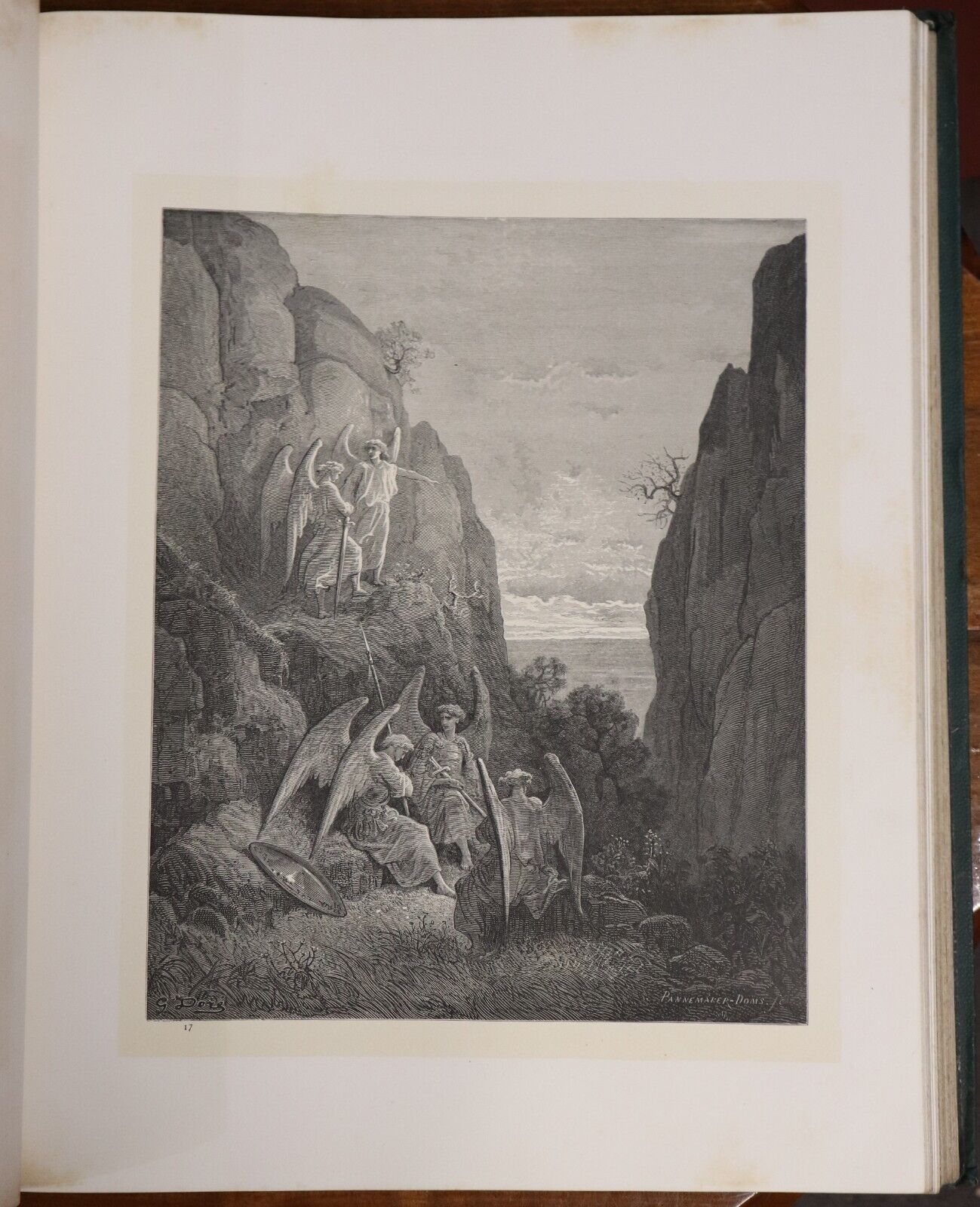 c1880 Milton's Paradise Lost: Gustave Dore Antiquarian Book Engravings