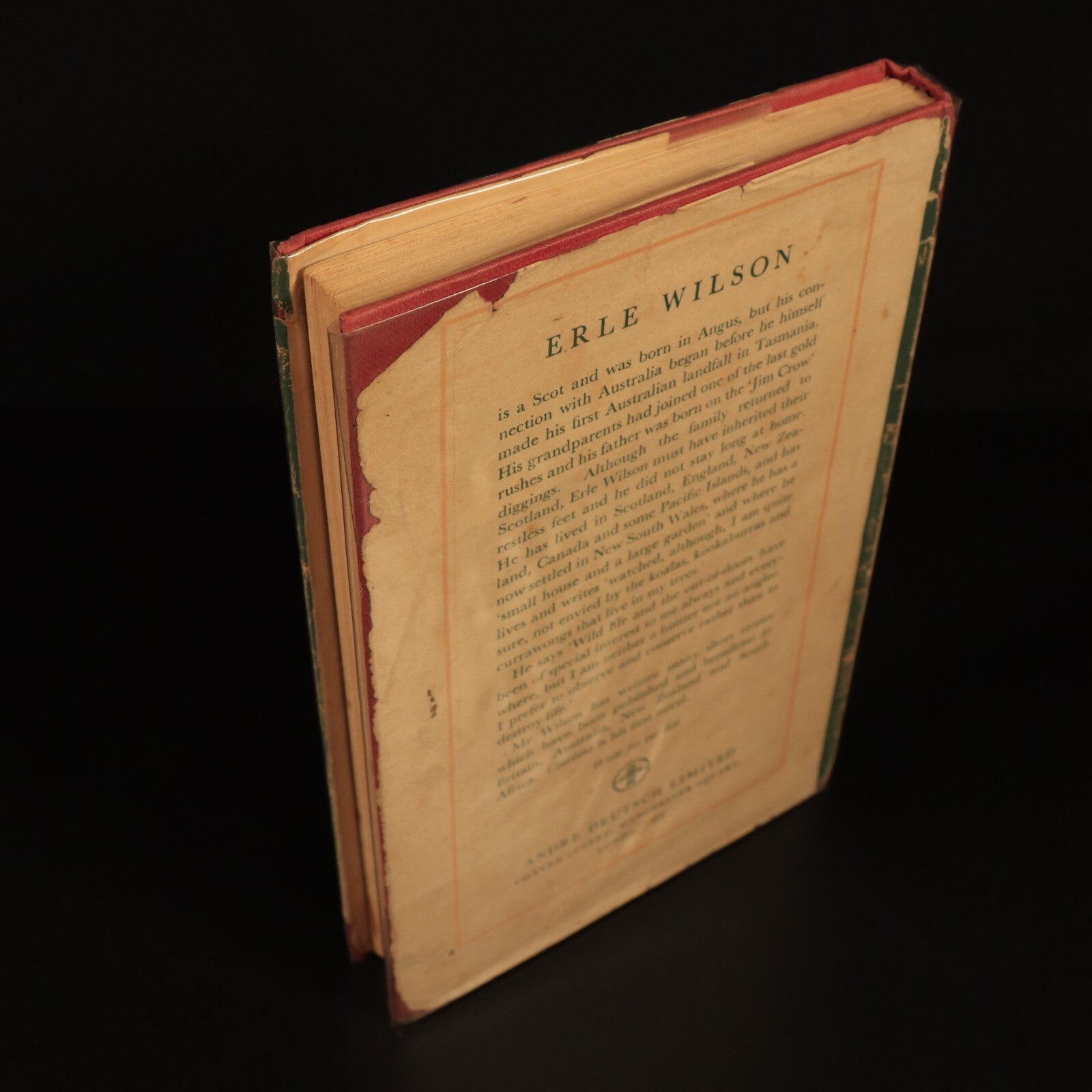 1953 Coorinna by Erle Wilson Vintage Australian Fiction Book Tasmanian Uplands - 0