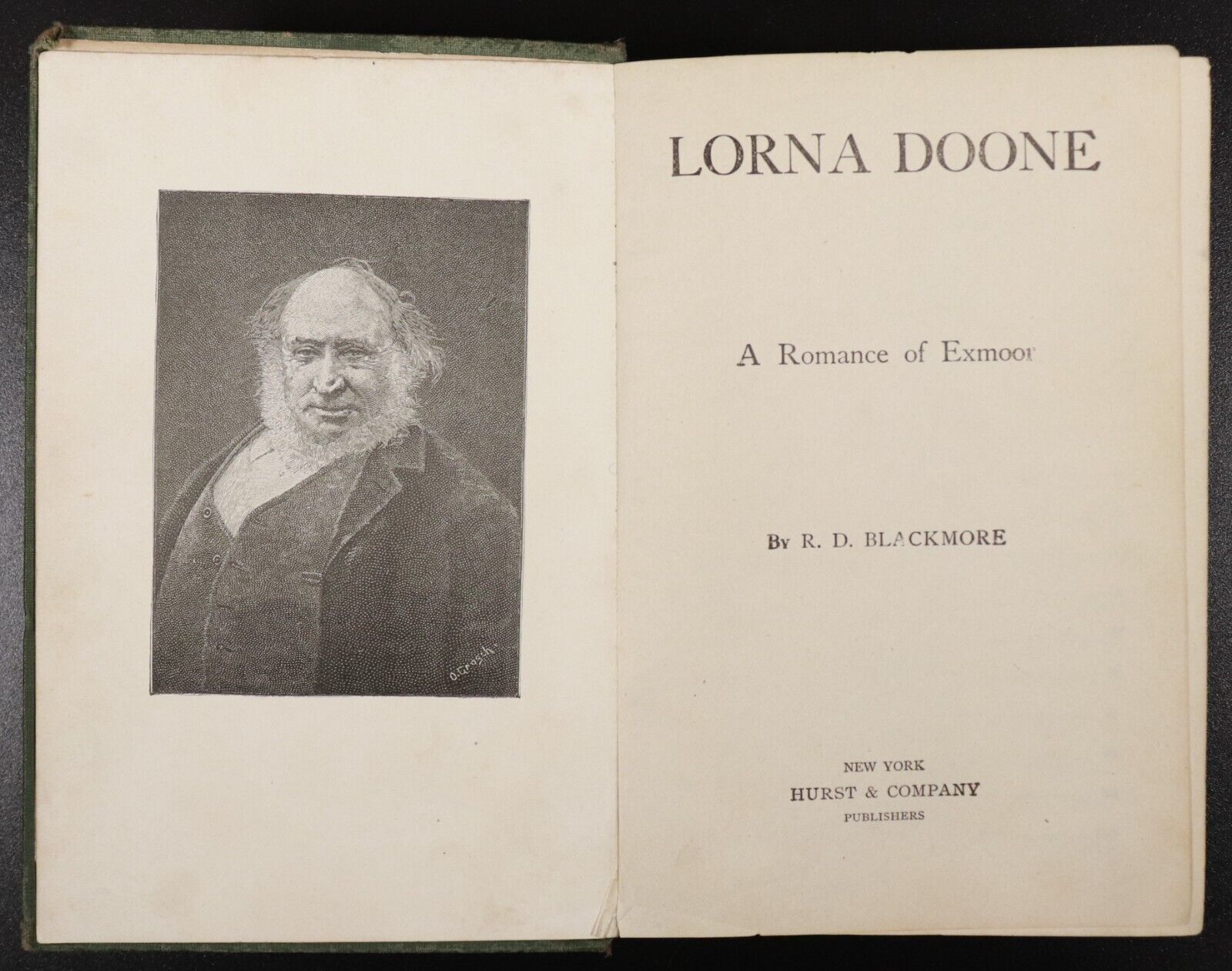 c1900 Lorna Doone Romance Exmoor by R.D. Blackmore Antique Classic Fiction Book