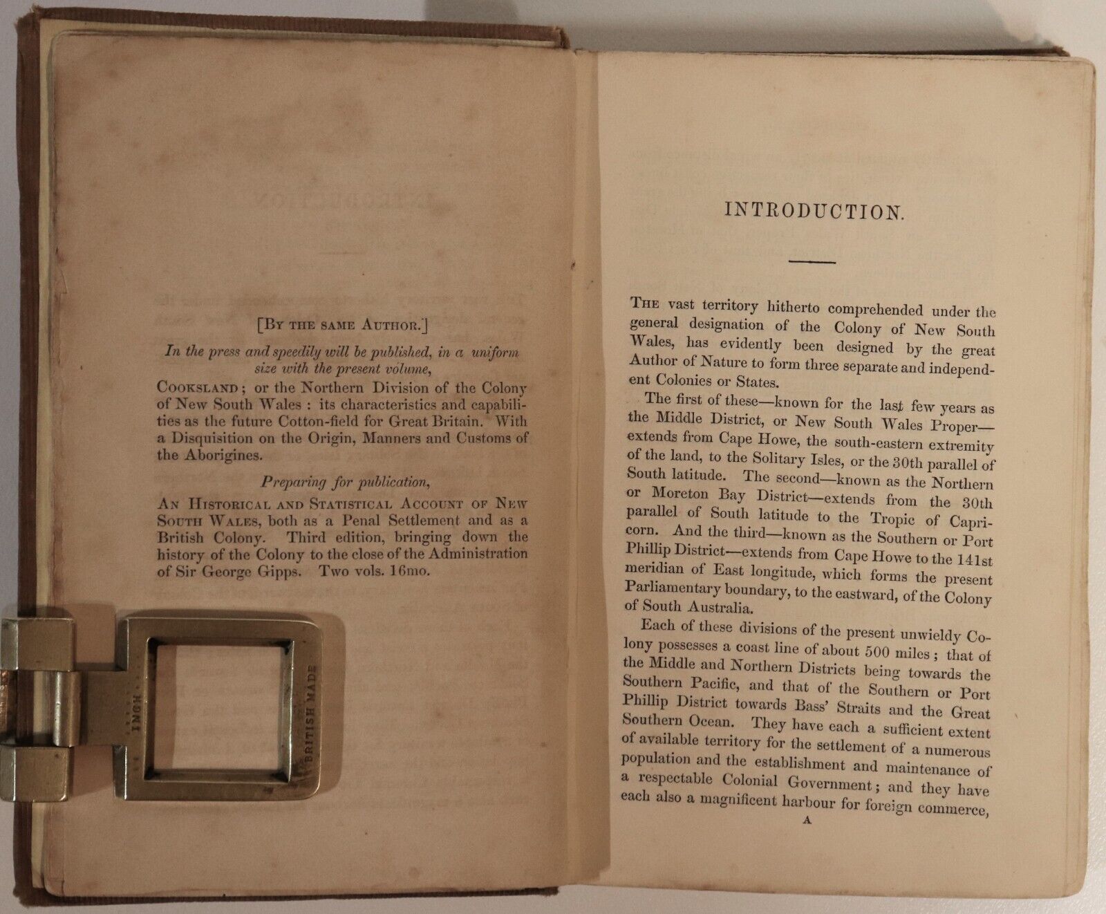 1847 Phillipsland by J.D. Lang Port Phillip Antiquarian Australian History Book