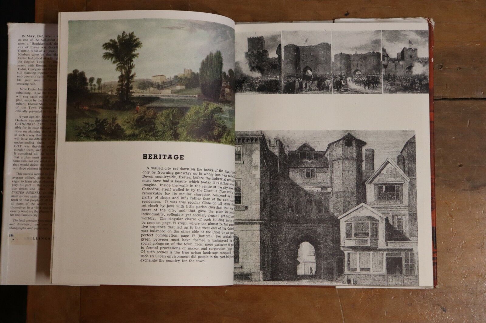 1946 Exeter Phoenix Thomas Sharp WW2 British Rebuild Antique Architecture Book