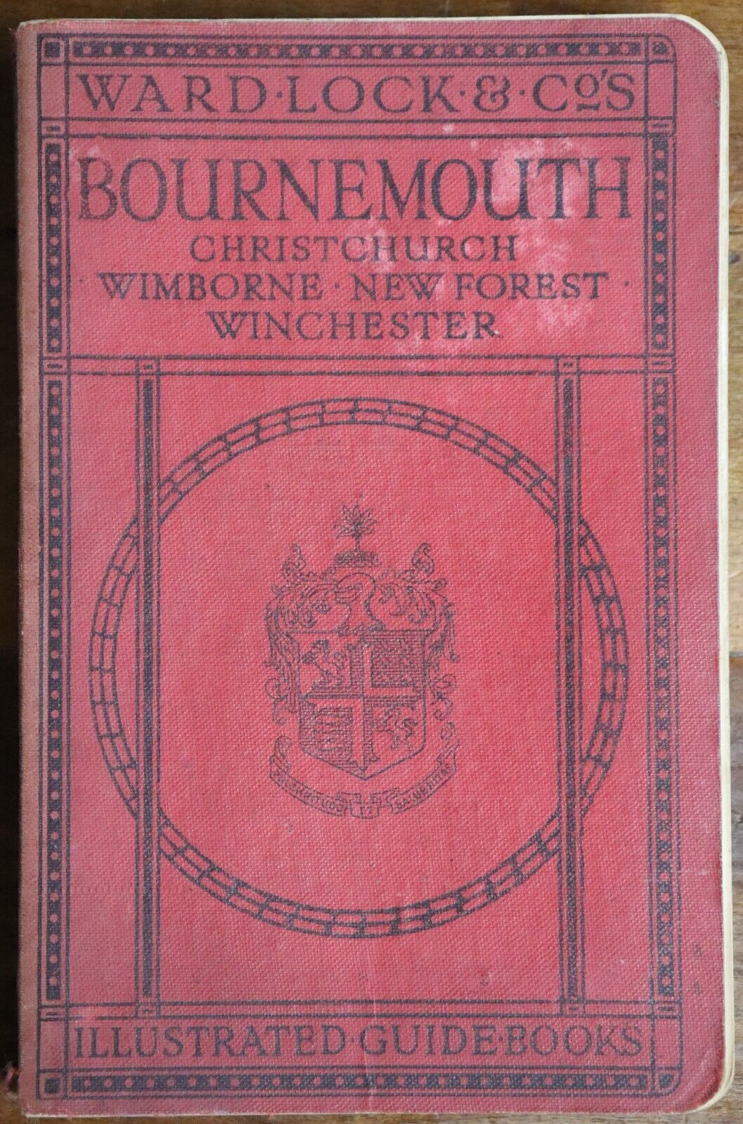 1927 Guide To Bournemouth: Ward Lock & Co Antique Travel Guide Book w/Maps