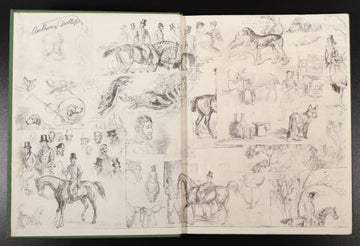 1934 Hunting Sketches by Anthony Trollope Antique British Literature & Art Book - 0