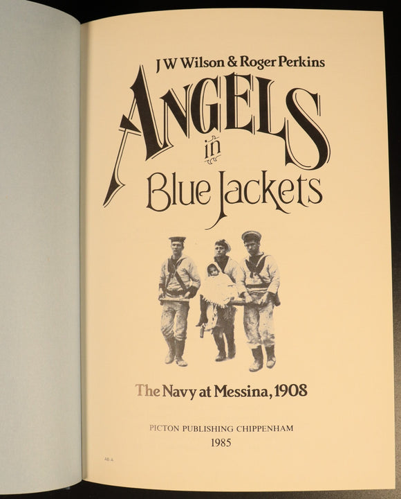 Angels In Blue Jackets Navy At Messina 1908 by JW Wilson Italian History Book