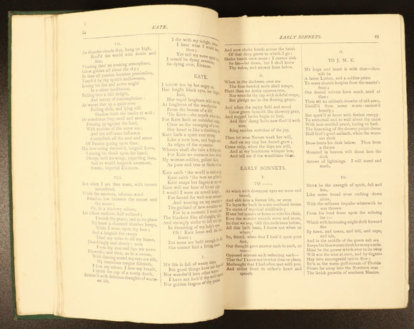 1899 Poetical Works Of Alfred Lord Tennyson Antique Poetry Book Globe Edition