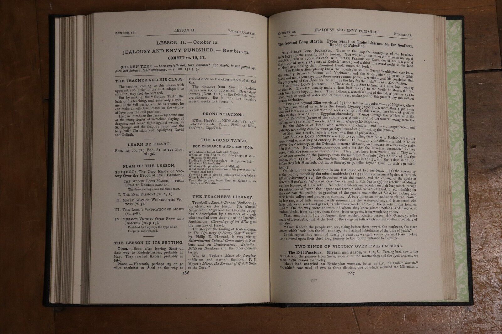 1913 Peloubet's Select Notes On International Lessons Antique Religious Book