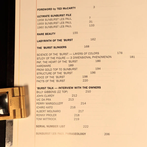 The Beauty Of The Burst Les Paul 1998 1st Edition Gibson Electric Guitar Book