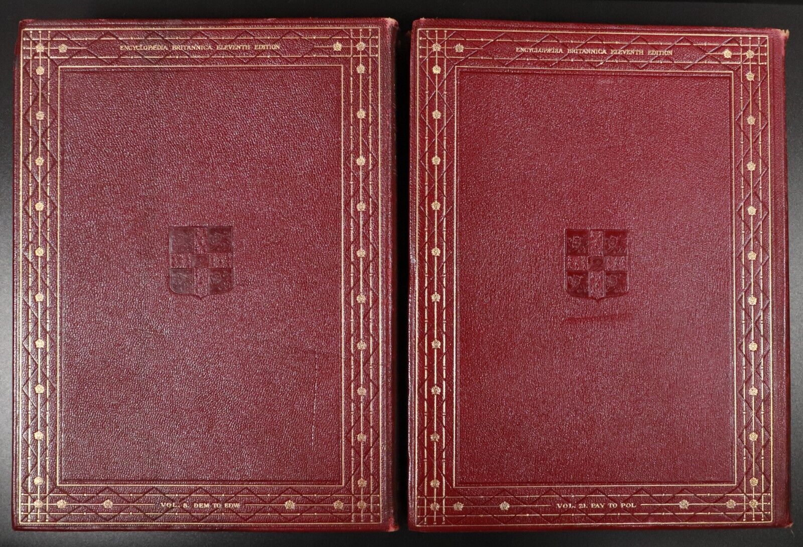 1910 4vol Encyclopaedia Britannica 11th Edition Antique Reference Books Maps