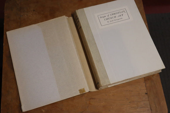 1923 Origin Of Christian Church Art Antique Architecture & Religious Art Book