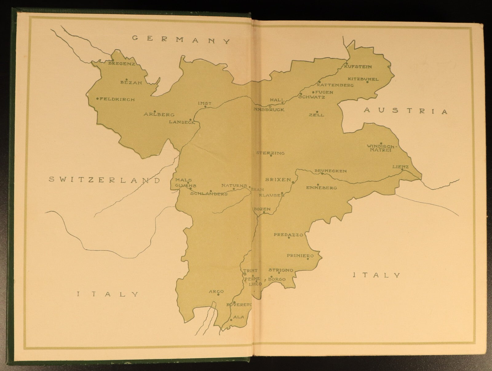 1914 The Spell Of Tyrol by WD McCrackan Antique Illustrated Travel Book Austria