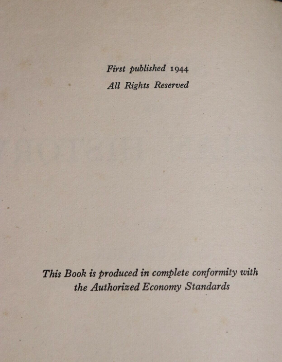 1944 Survey Of Russian History by BH Sumner Russian History Book First Edition