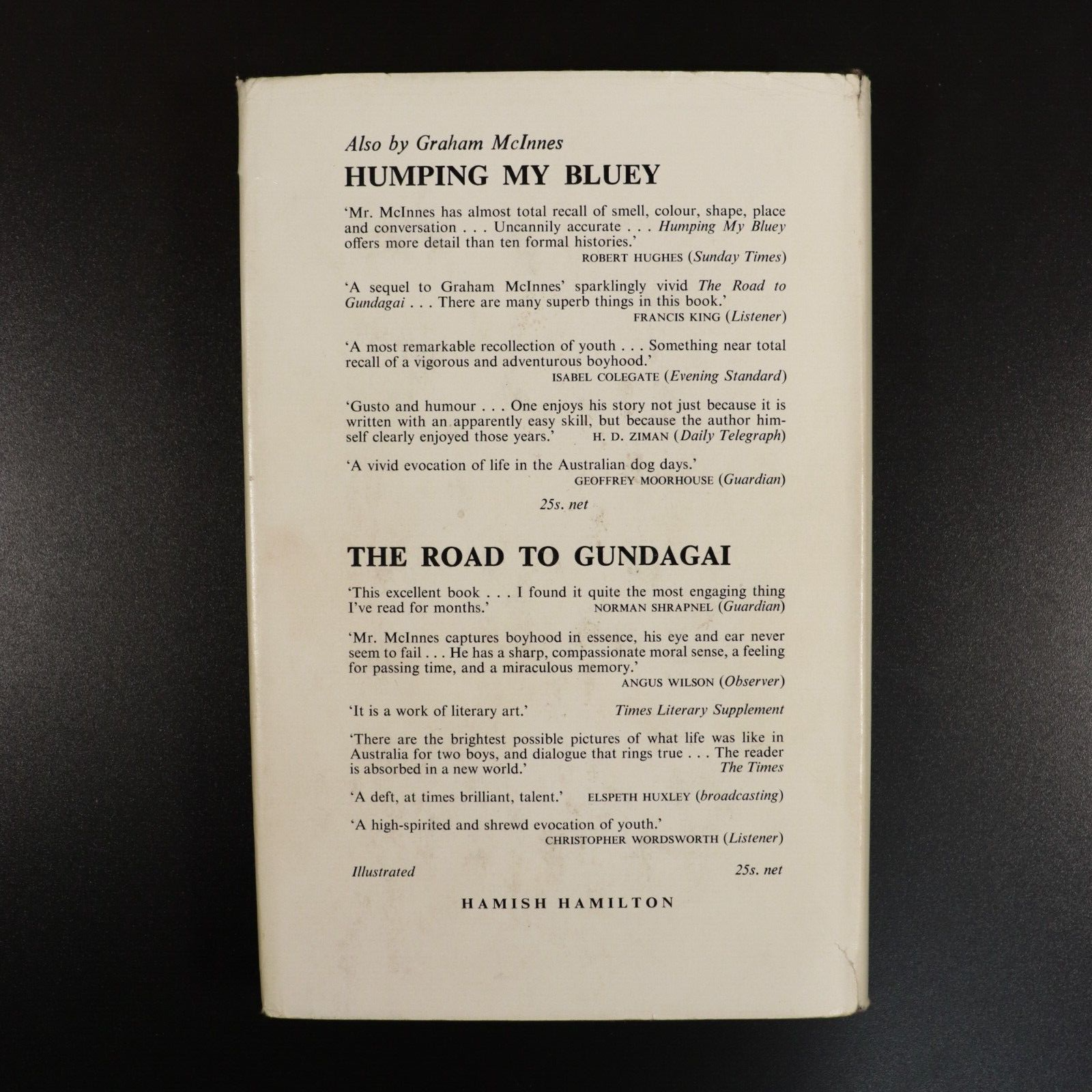 1967 Finding A Father by Graham McInnes Australian Biography History Book