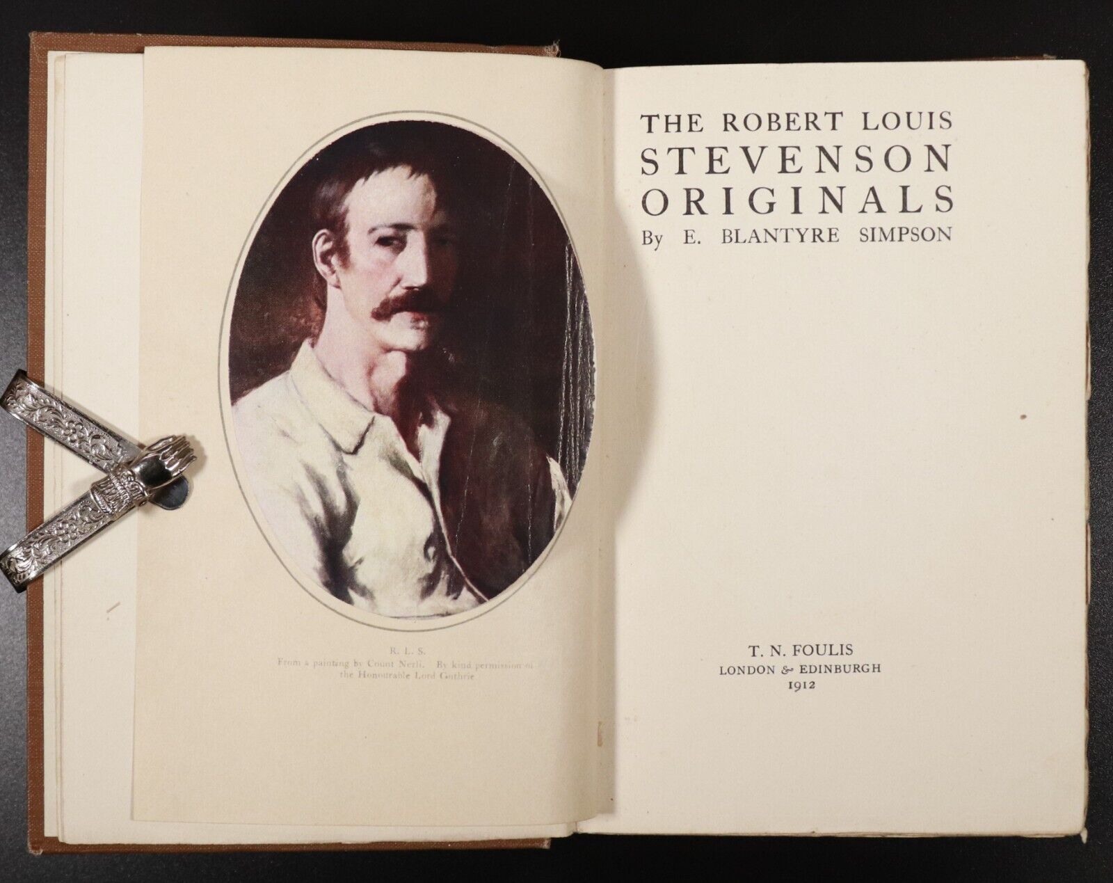 1912 The Robert Louis Stevenson Originals by B. Blantyre Simpson History Book - 0