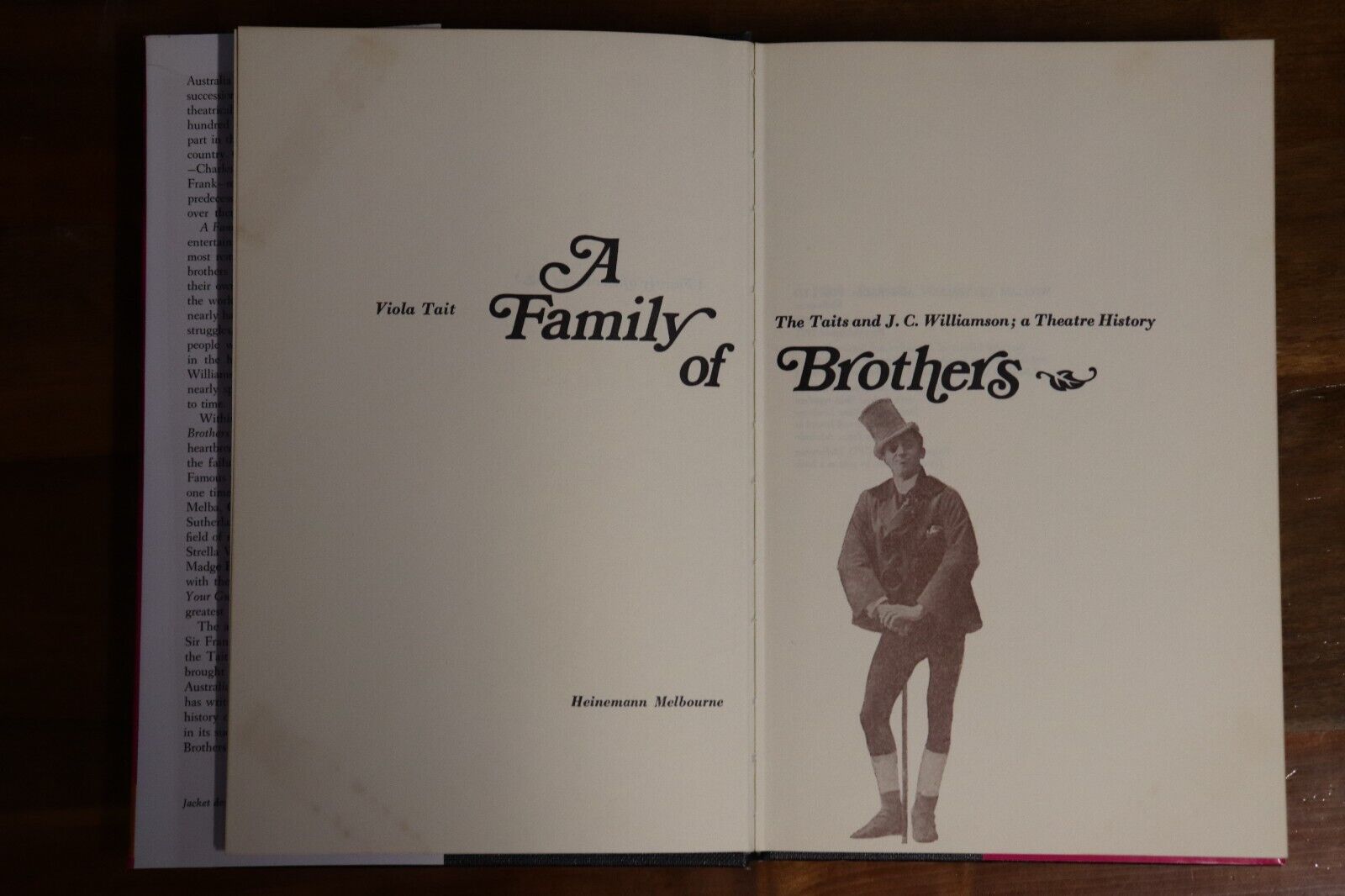 1971 A Family Of Brothers by Viola Tait 1st Edition Australian Theatre Book