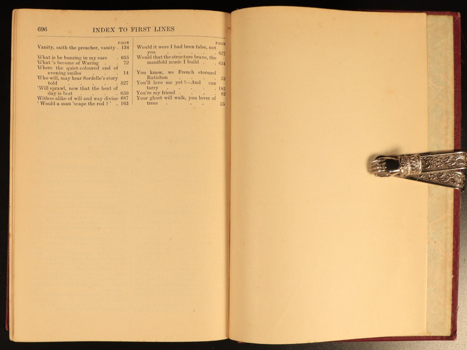 1907 Poems Of Robert Browning Antique British Poetry Book Oxford Edition