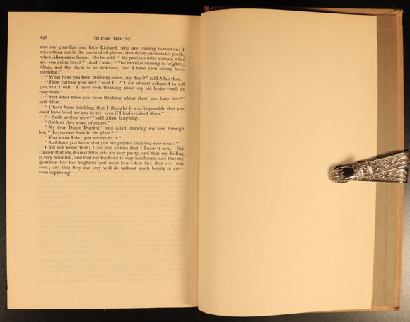 1912 Bleak House by Charles Dickens Antique Fiction Book Gresham V11