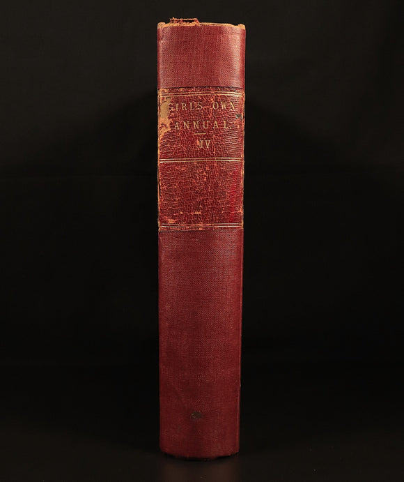 The Girls Own Annual 1883 Antique British Illustrated Girls Book Volume 4