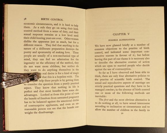 Birth Control & Healthy Sex Life by Helena Wright 1935 Antique Reference Book