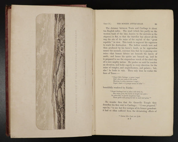 1861 Carthage & Her Remains by Dr N. Davis Antiquarian Exploration Book 1st Ed