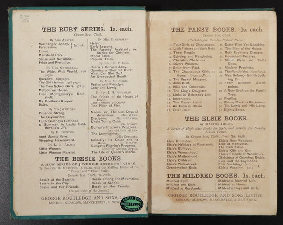 c1910 Round The World In Eighty Days by Jules Verne Antique Fiction Book