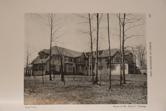 1921 Dalzell's Homes Of Moderate Size 1st Ed Antique American Architecture Book