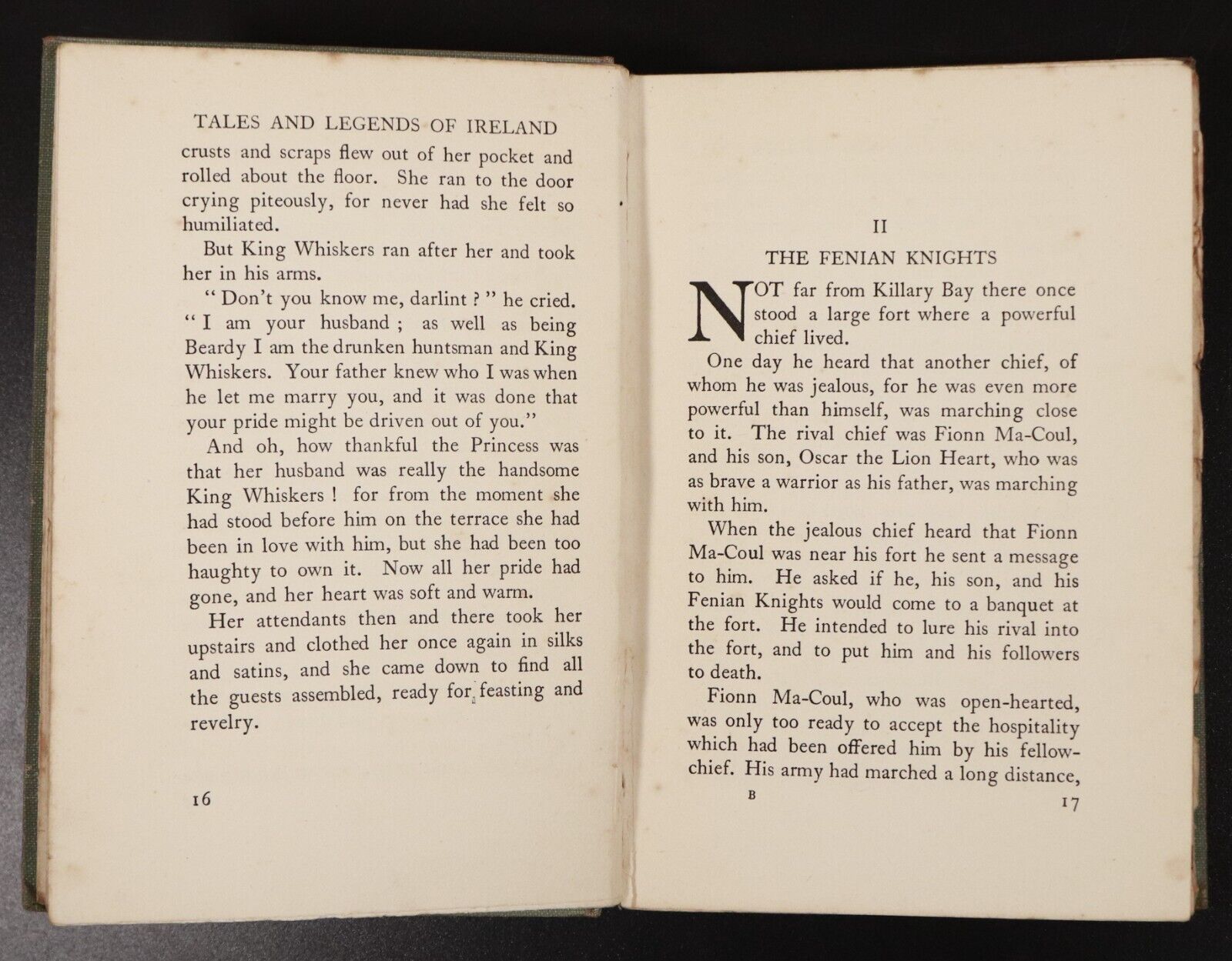 1925 Tales & Legends Of Ireland by Monica Cosens Antique Irish Literature Book