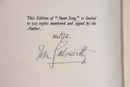 1928 Swan Song by John Galsworthy Ltd Ed. Signed by Author Antique Fiction Book-3
