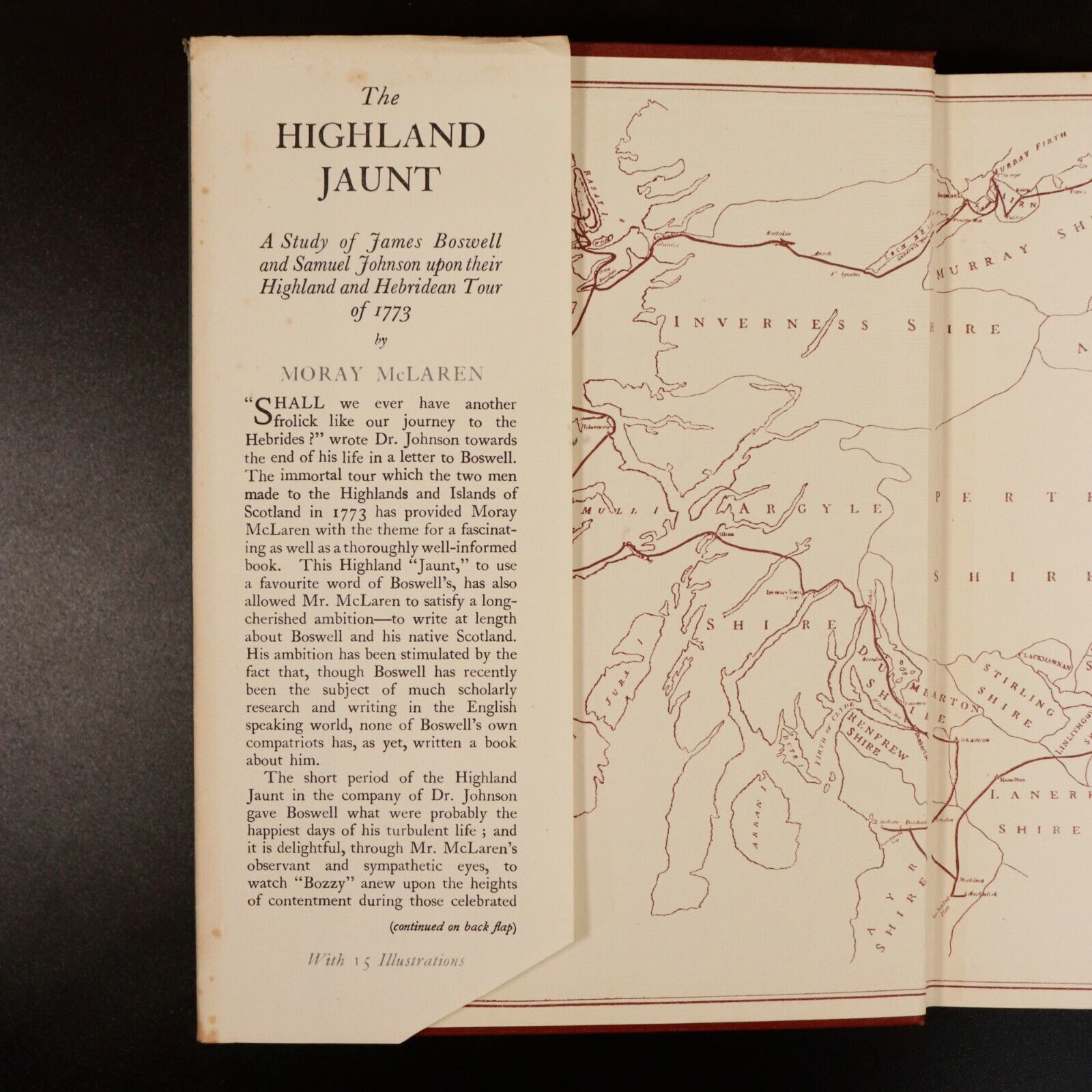 1954 The Highland Jaunt 1st Edition Vintage Scottish History Book James Boswell