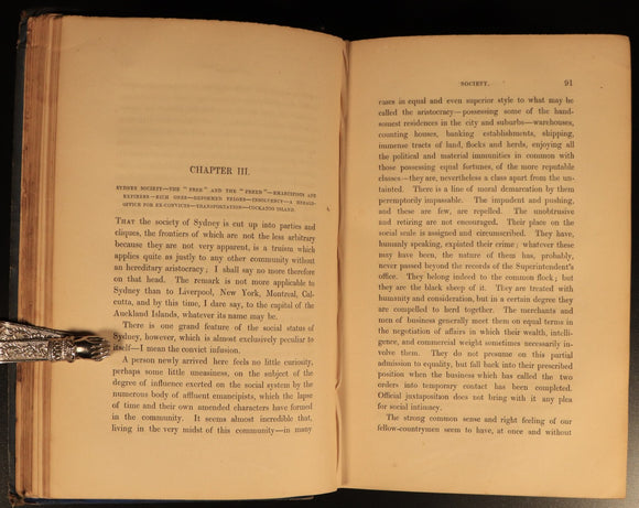1852 Our Antipodes Australasian Colonies Antiquarian Australian History Books