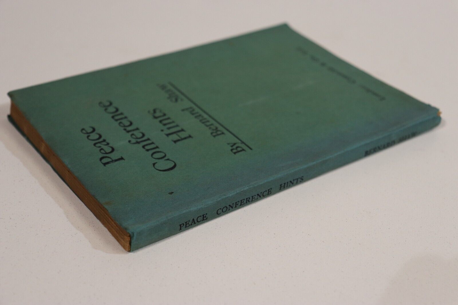 1919 Peace Conference Hints by Bernard Shaw 1st Ed. British Politics Book