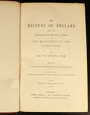 c1880 3vol The History Of England by David Hume Antique History Book Set-12