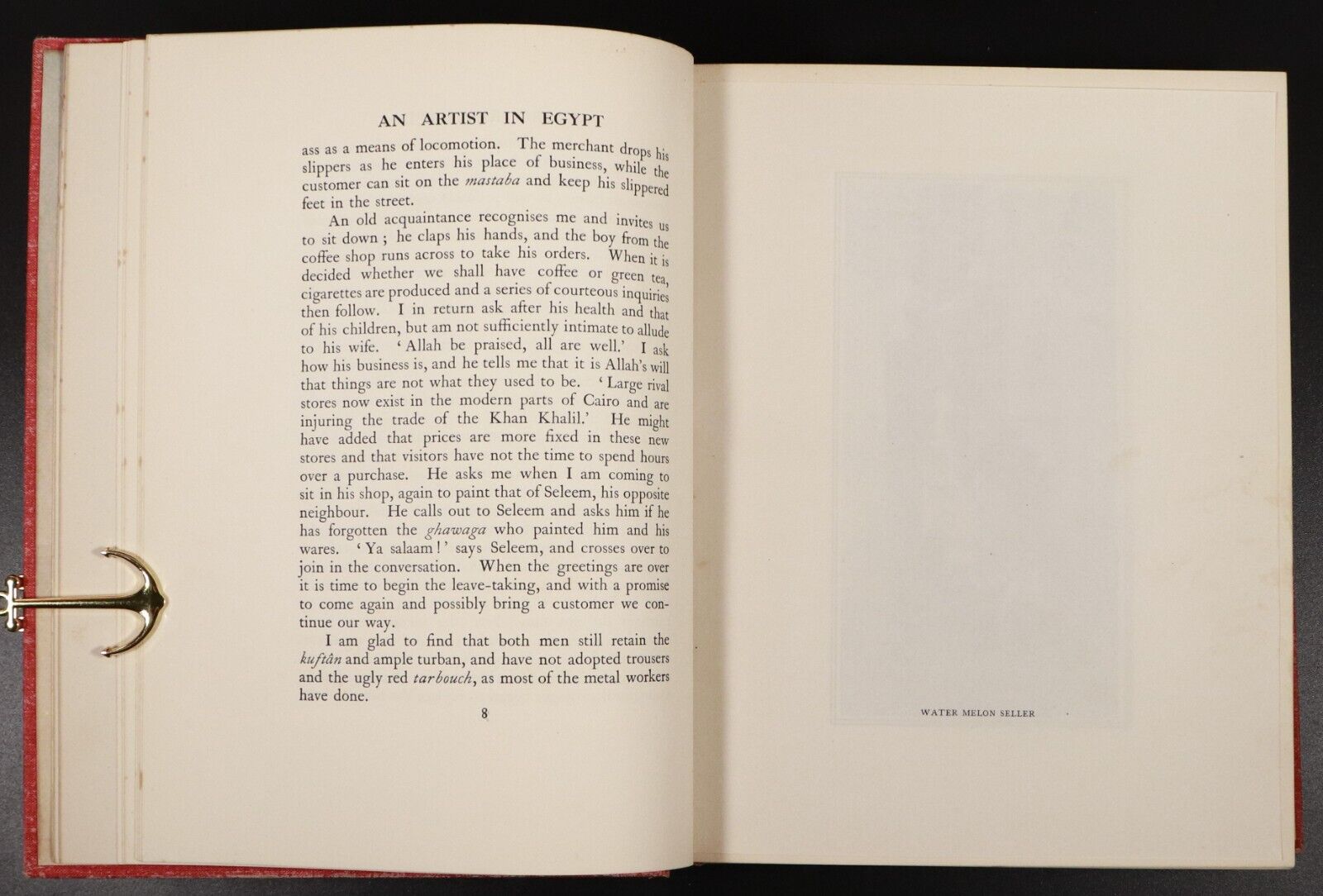 1912 An Artist In Egypt by Walter Tyndale Antique Art History Book Egypt 1st Ed