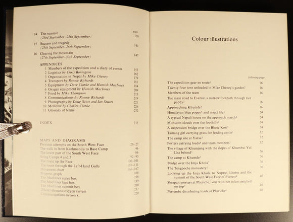 1976 Everest: The Hard Way by Chris Bonington Illustrated Mountaineering Book