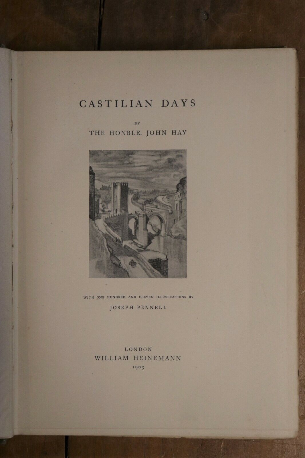 1903 Castilian Days by John Hay Antique European Travel History Book 1st Ed