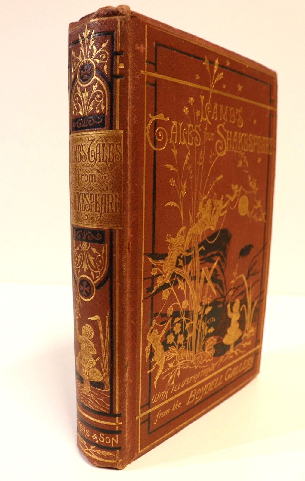 1876 Tales From Shakespeare: Charles & Mary Lamb Antique Literature Book - 0