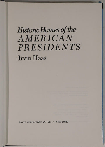 1976 Historic Homes Of The American Presidents American Architecture Book - 0