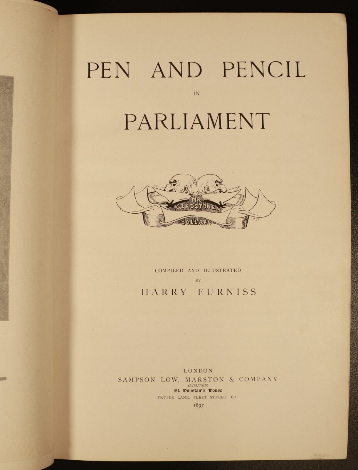 1897 Pen & Pencil In Parliament by Harry Furniss Antique British Art Book 1st Ed