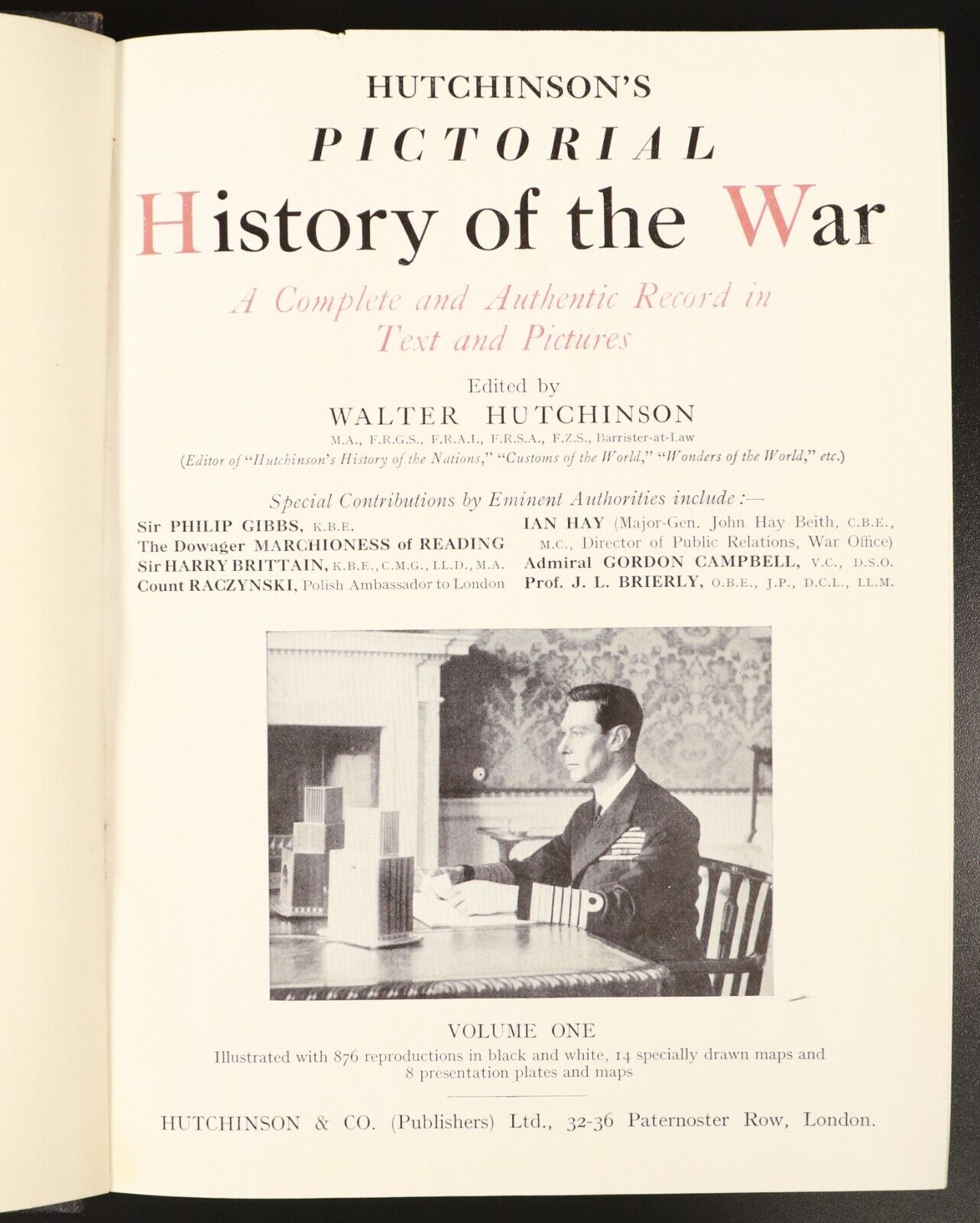 1939 5vol Hutchinson's Pictorial History Of The War Military History Books WW2