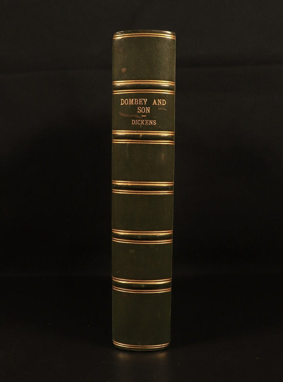 c1930 Dombey & Son by Charles Dickens Antique British Fiction Book Fireside