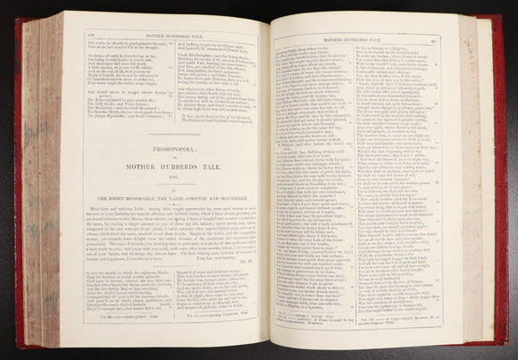 c1890 The Works Of Edmund Spenser The Faery Queene Antique British Poetry Book