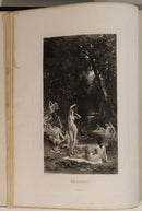 c1885 Gallery Of Contemporary Art by A Silvestre Antique Art Engravings Book-7