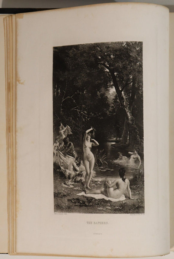 c1885 Gallery Of Contemporary Art by A Silvestre Antique Art Engravings Book