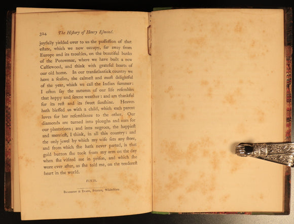 1852 3vol History Of Henry Esmond by Thackeray Antique Fiction Book Set 1st Ed.