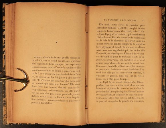 1893 Le Lendemain Des Amours by Georges Ohnet Antiquarian French Fiction Book