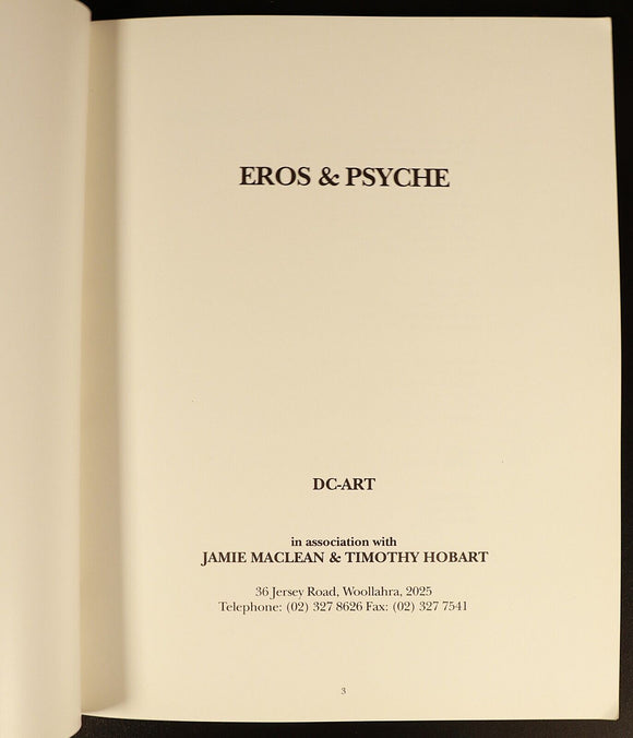 1988 Eros & Psyche DC Art J. MacLean T. Hobart Erotic Art Reference Book 1st Ed