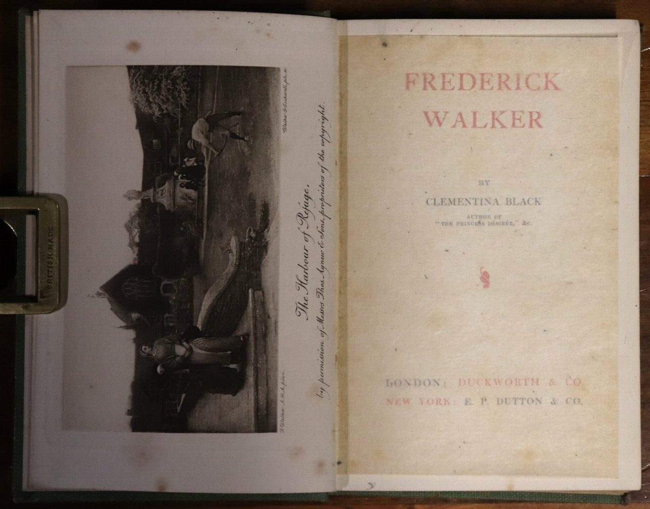 c1900 Fred Walker by Clementina Black Antique British Marxist Fiction Book