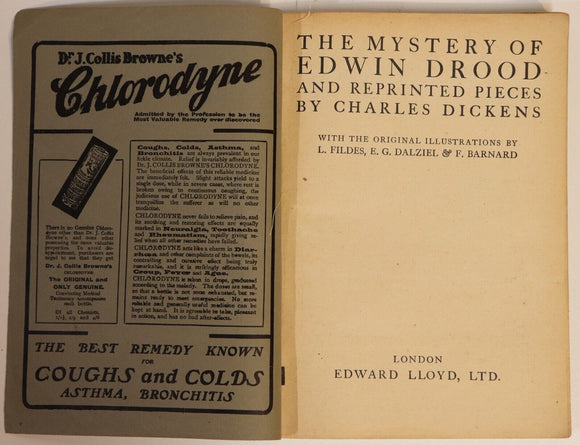 c1920 4vol Lloyd's Sixpenny Dickens by Charles Dickens Antique Fiction Books