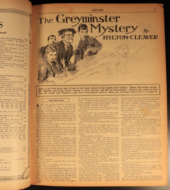 Chums 1930 Illustrated Paper For Boys Antique Illustrated British Childrens Book