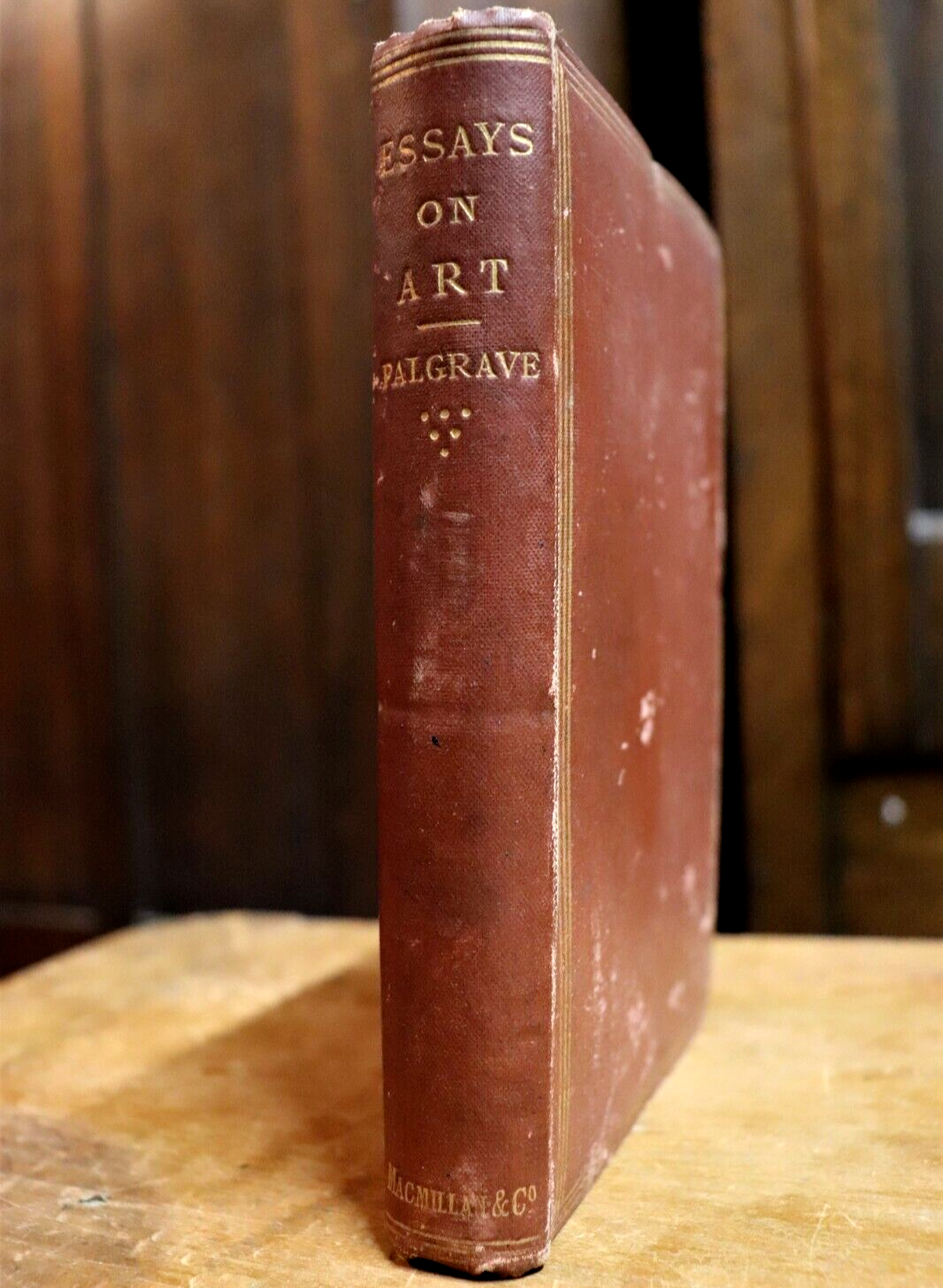 1866 Essays On Art by Francis Turner Palgrave Antique British Art History Book