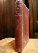 1866 Essays On Art by Francis Turner Palgrave Antique British Art History Book-1